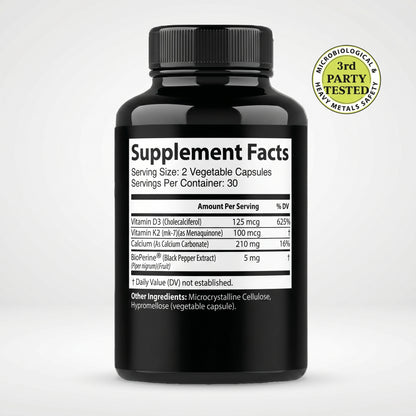 D3 + K2 Cellular Energy Spark | High-Potency Formula for Daily Stamina, Bone Strength & Heart Support